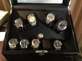 Customer photo of Watch Winder for 4 Automatic Watches with Additional 6 Watch Storage Slots, Wood Shell with Piano Fini