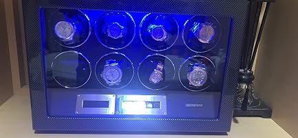 Customer photo of 8-Slot Watch Winder for Automatic Watches, High-Gloss Piano Lacquer