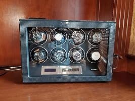 Customer photo of 8-Slot Watch Winder for Automatic Watches, High-Gloss Piano Lacquer