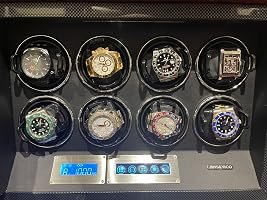 Customer photo of 8-Slot Watch Winder for Automatic Watches, High-Gloss Piano Lacquer