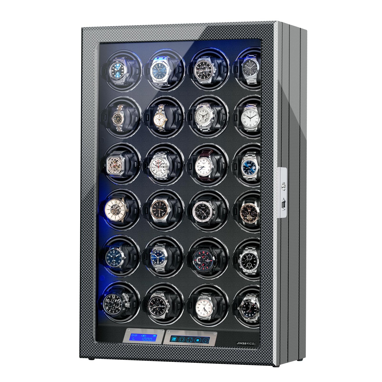 24 Watch Winder with Fingerprint Lock