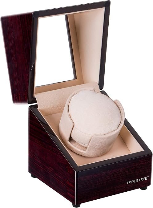 Wood Grain Single Watch Winder – view 2