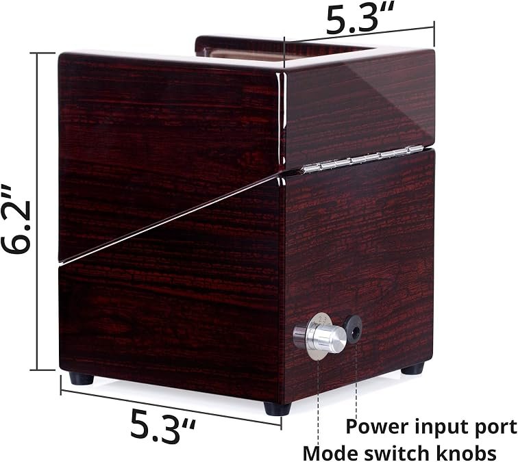 Wood Grain Single Watch Winder – view 6