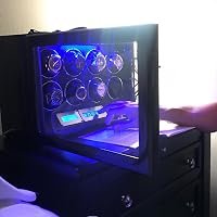 Customer photo of 8+6 Watch Winder for Automatic Watches, Carbon Fiber Shell with High-Gloss Lacquer, Built-in Illuminat