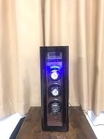 Customer photo of Vertical Automatic Watch Winder Box with Key and Fingerprint lock, Built-in Drawer and Illumination, F