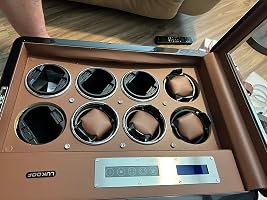 Customer photo of Walnut Watch Winder for 8 Automatic Watches with 6 Storage Slots