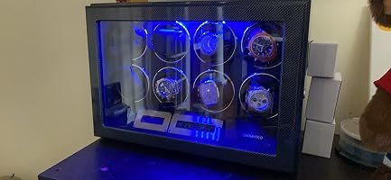 Customer photo of 8-Slot Watch Winder for Automatic Watches, High-Gloss Piano Lacquer