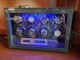 Customer photo of 8-Slot Watch Winder for Automatic Watches, High-Gloss Piano Lacquer