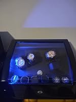 Customer photo of Watch Winder for 4 Automatic Watches with Additional 6 Watch Storage Slots, Wood Shell with Piano Fini