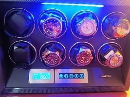 Customer photo of 8-Slot Watch Winder for Automatic Watches, High-Gloss Piano Lacquer