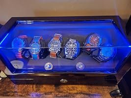 Customer photo of 6-Slot Watch Winder, Wooden Shell, Powered by Japanese Motor
