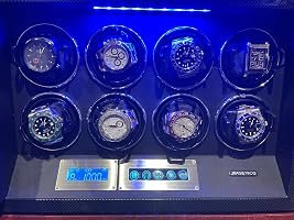 Customer photo of 8-Slot Watch Winder for Automatic Watches, High-Gloss Piano Lacquer
