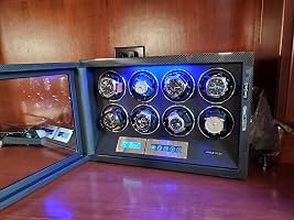 Customer photo of 8-Slot Watch Winder for Automatic Watches, High-Gloss Piano Lacquer
