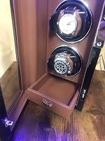 Customer photo of Vertical Automatic Watch Winder Box with Key and Fingerprint lock, Built-in Drawer and Illumination, F