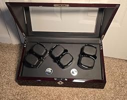 Customer photo of 6-Slot Watch Winder, Wooden Shell, Powered by Japanese Motor