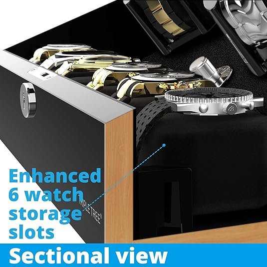 4 Watch Winder with 6 Storage Slots – view 7