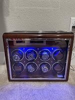 Customer photo of Walnut Watch Winder for 8 Automatic Watches with 6 Storage Slots