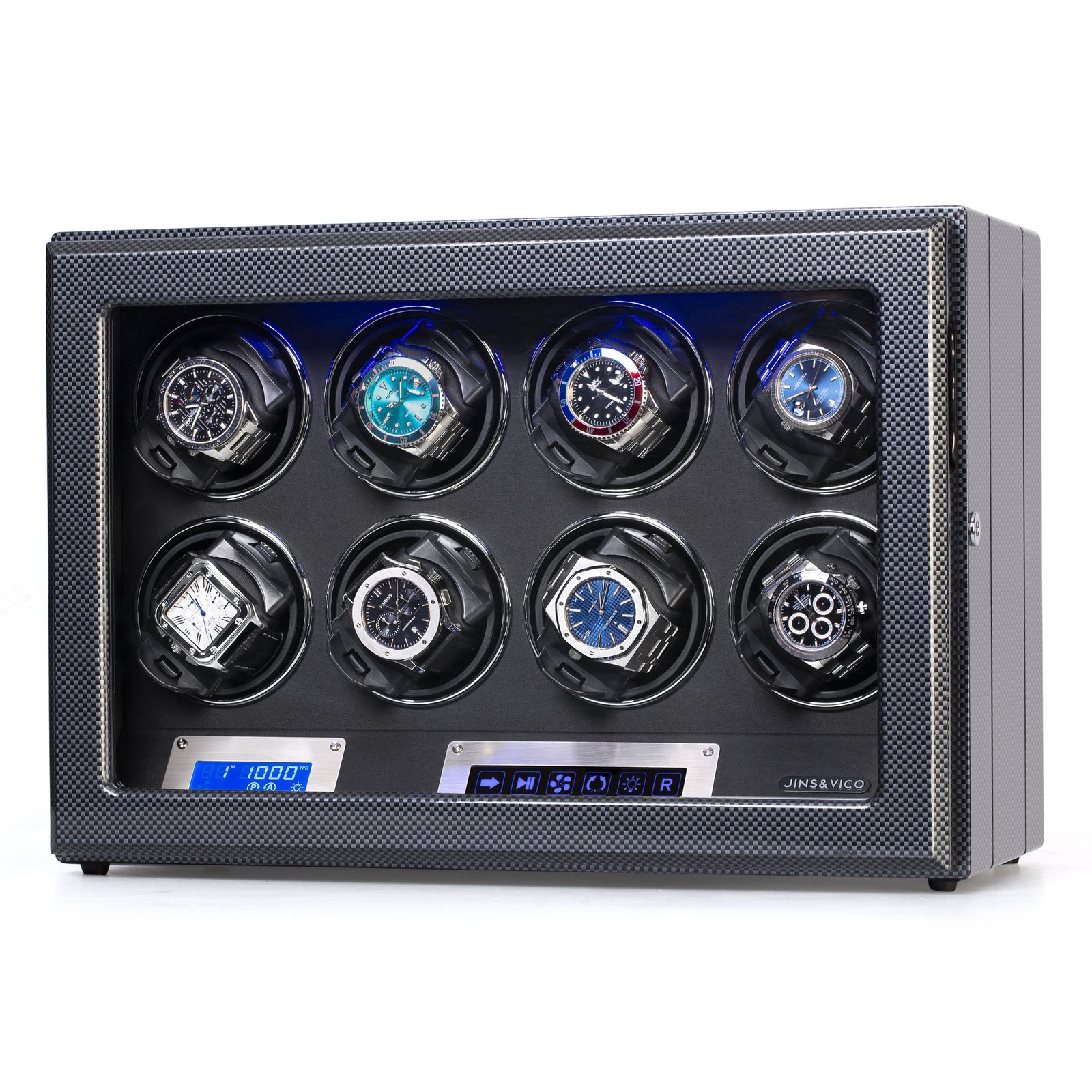 8 Slot Watch Winder, Piano Lacquer – view 2
