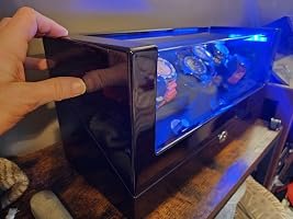 Customer photo of 6-Slot Watch Winder, Wooden Shell, Powered by Japanese Motor