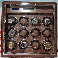 Customer photo of Automatic Walnut Wood Watch Winder for 12 Watches Winding with 6 Storage Spaces