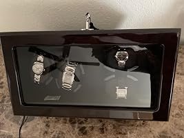 Customer photo of High-End Automatic Watch Winder with Quiet Motor, Blue LED Light, with High-Gloss Piano Lacquer Finish