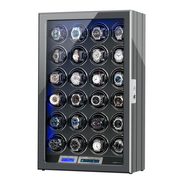 24 Watch Winder with Finger Printlock and Touch-control Panel