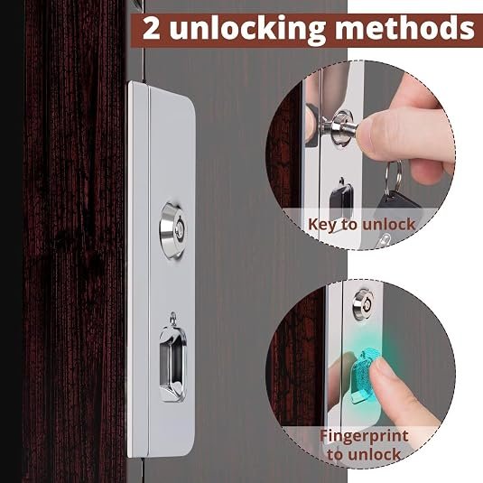 Vertical Automatic Watch Winder Box with Key and Fingerprint Unlock, Glossy Exterior, Built-in Drawer and Illumination, Flexible Watch Pillows, Suitable for Men and Women - Image 5